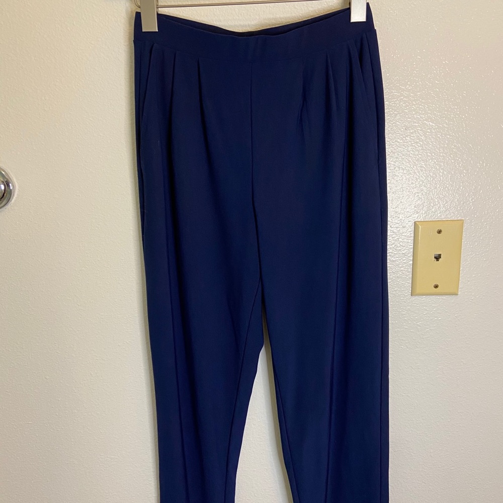 High waisted pants with elastic waist